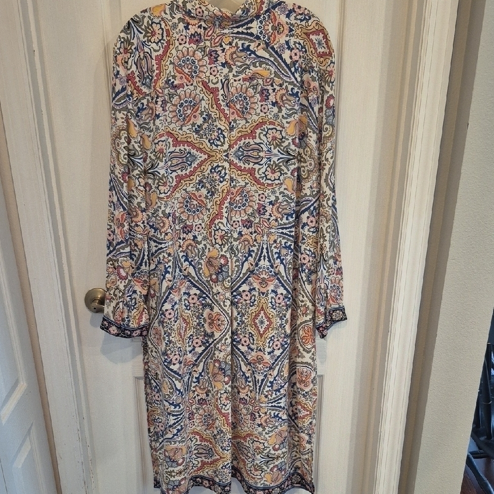 Chico's Floral Paisley Long Cardigan and Tank Set Chico's Size 4 - Picture 11 of 13